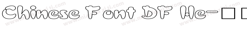 Chinese Font DF He字体转换
